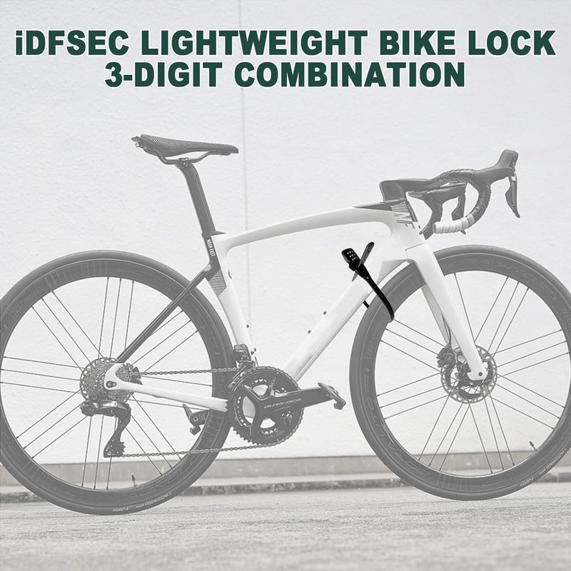 iDFSEC Zip Tie Lock, Adjustable Cable Tie with Stainless Steel Core - Multi-Purpose Cable Lock for Securing Helmets, Bicycles, Skis, Scooters, Café, Gate Door (3/Pack, Black) - Image 2
